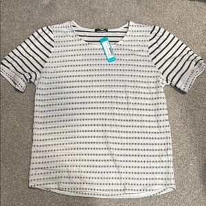 Staccato White and Gray/Navy Short Sleeve T-Shirt